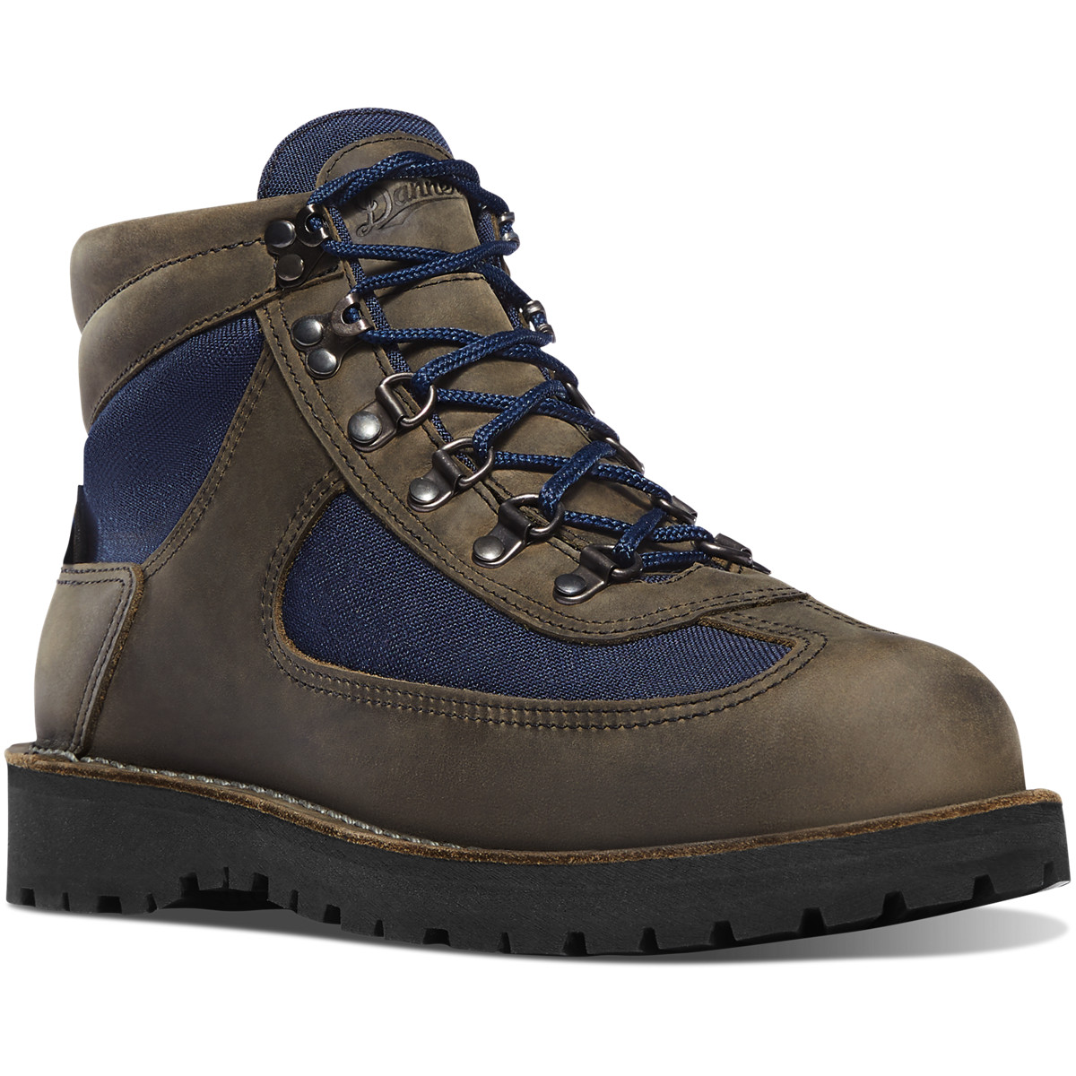 Botas Montaña Danner Hombre Mexico - Feather Light Verde Oliva/Azules - FPXQS3714